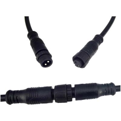 China Screw With Wire Plug Socket Adapter Sealed Straight Or Right Angle Waterproof Connector Cable for sale