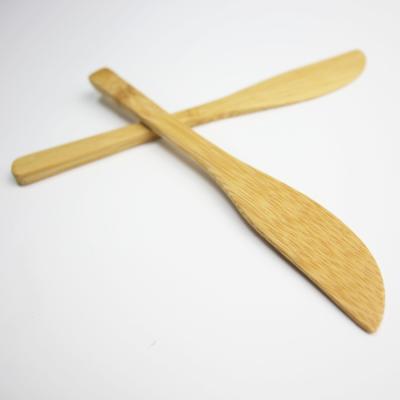 China Cbiodegradable Eco-Friendly Wood Jam Spatula Sustainable Outdoor Travel Camping Bread Bamboo Butter Knife for sale