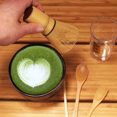 China China Matcha Tea Tool Kit 100-Prongs Ceramic Handmade Matcha Tea Holder Bamboo Beater Tea Scoop for sale