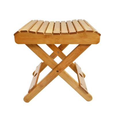 China Meditation Chair Portable Wood Toilet Foldable Multi Functional Outdoor Camping Bamboo Folding Stool for sale