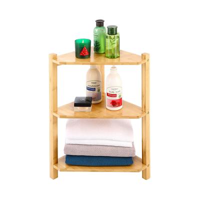 China Sustainable Modern Luxury Corner Bathroom Shelf Household Products Storage Multi Tiers Rack for sale