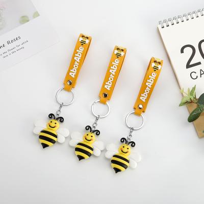 China Promotional Gift Small Bee Key Chain Creative Wholesale Alligator Car Key Chains Car Key Chains for sale