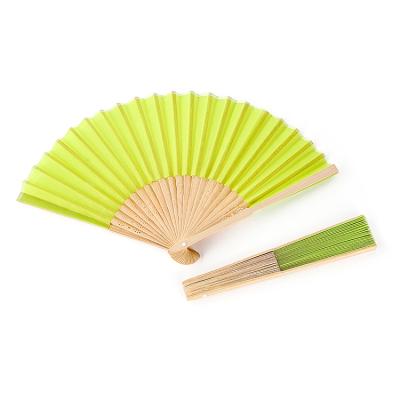 China Europe High Quality Muti Color Wooden Fan Personalized Folding Hand Fan Without Gift Organza Bag for sale