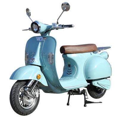 China EEC Certificate Vespa Style Electric Scooter with Dual Lithium Battery for Adults Front/Rear: 3.5-10