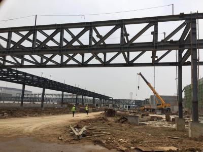 China Structure Steel Frame Overhead Corridors Gallery Bridge Connecting Buildings Earthquake Resistance for sale