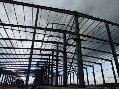 China High Performance Prefab Storage Buildings / Pre Built Metal Buildings H- Section Beam for sale