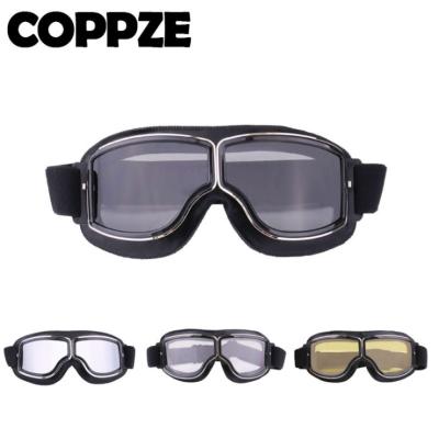 China New Retro Glass Motorcycle Glasses Cycling Glass Outdoor Sports Off-Road Windshield FBA for sale