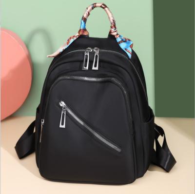 China 2021 New Style Oxford Cloth Large Capacity Fashion Schoolbag Female Small Backpack Waterproof Korean Simple Summer Travel Bag for sale