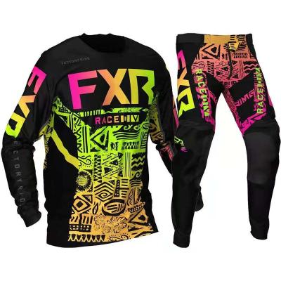 China FXR Motocross Anti-UV Gear Set Tank Top and Pant Dirt Bike MX Suit Moto Tank Top Set Long Sleeve Motorcycle Tank Top Sets for sale