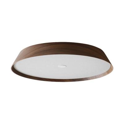 China Modern Wooden Darkwalnutwood Characteristic Acrylic Led Light 20w Ceiling Lamp for sale