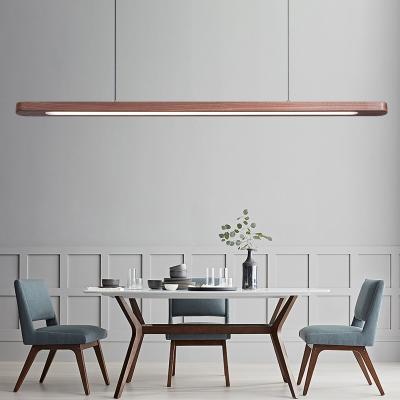 China Modern Nordic Wood Pendant Lights Modern LED Pendant Lamps For Dining Living Room Kitchen Customized Chandelier for sale