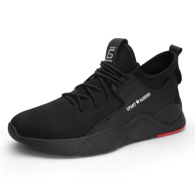 China Breathable Casual Shoes 2022 Durable Fashionable Black Men Sports Running Zapatillas de Hombres Fly To Knit Sneakers Fitness Style Walking Shoes for sale