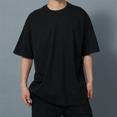 China 230g Cotton 230g Heavy Duty Oversized Dropped Shoulder T Shirts Heavy Design For Mens Solid Color Blank Custom Mens T Shirts for sale