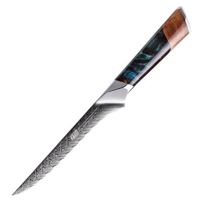 China FINDKING SUSTAINABLE NEW! Nebula Series 67 Layer Damascus Kitchen Knife Bone Cutter Fillet Steel Fish Knives 5.5 Inch Boning Knife for sale