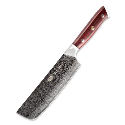 China FINDKING Viable 6.5 Inch Nakiri Knife Rosewood Handle Mosica Terminal 67 Layers AUS-10 Damascus Japanese Steel Chef Kitchen Knife for sale