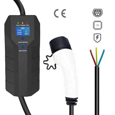 China 3.5/7KW Portable EV Charger Type 2 AU Plug Two Wheeler EV Charger for Charging Station type 2 ev charger XEV-B04 for sale