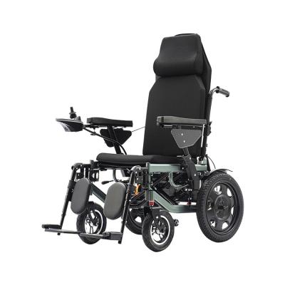 China Professional Premium Carbon Steel Supply Small Automatic Folding Electric Wheelchair for sale