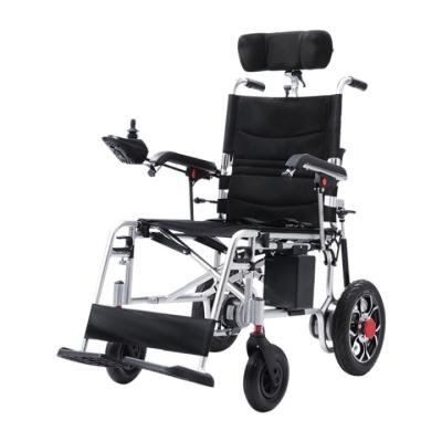 China Electric Wheelchair Aluminum Foldable Wheelchair Hospital Carbon Steel 24v Wheels Disabled Wheelchair for sale