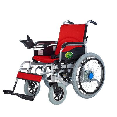 China High Quality New Design 500W Front Wheel Rim Folding Power Electric Wheelchair with 24v Battery 83*40*70 for sale