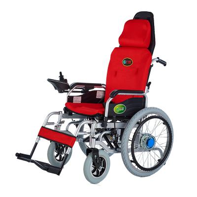 China Medical foldable folding liar electric wheelchairs for sale for disabled and old man 110*67*97cm for sale