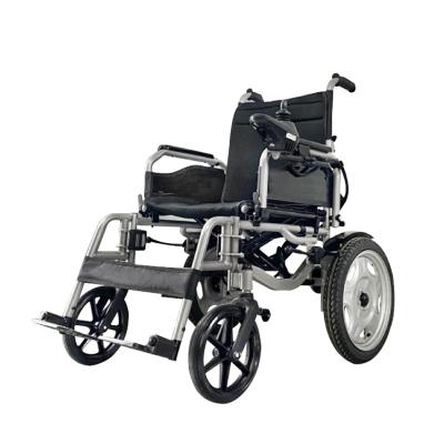 China New Design High Quality Front Wheel Rim Folding Power Electric Wheelchair with 24v 12ah Battery 110*67*97cm for sale