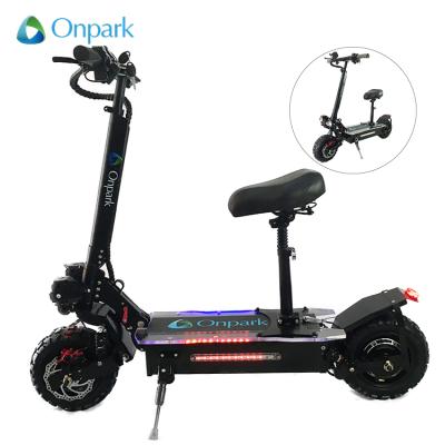 China Electric Scooter Max Load 200kg 3200 Watt Unisex 60v 11 Inch Neon Led Electric Scooter for sale