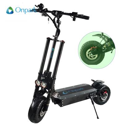 China Double suspension 9000w e electric scooter 13 inch fat wheel unisex fat tire with usb for sale