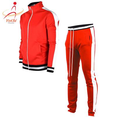 China Autumn Summer Wholesale Custom Logo Breathable Long Sleeve Zipper Tracksuit For Fitness Gym Street Jogging Sports Wear 2 Pieces Tracksuit for sale