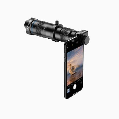 China Aluminum Alloy+New Glass+ABS Apexel Optical 4K HD 4K Zoom 28X Zoom Telescope Phone Universal Premium Monocular Camera Lens for sale