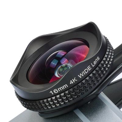 China 98% smartphone and tables Apexel HD No Distortion Wide Angle Lens 4K Selfie 16mm Wide Angle Moving Lens With FULL for sale