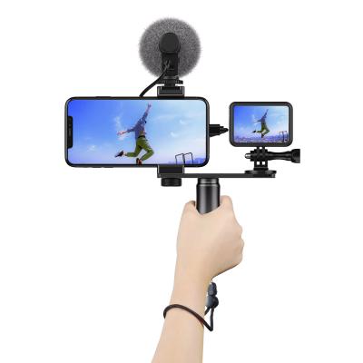 China New Arrival APL-VG01 Lightweight Mobile Phone Apexel Stabilizer Vlogging Versatile Video Grip Handheld Video Rig Kit For Live-stream for sale