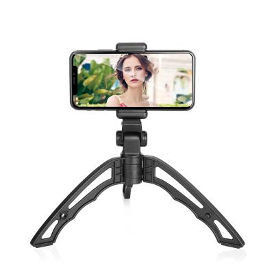 China PORTABLE Foldable Smartphone Tripod Holder Stand Adapter Mobile Phone Holder Mount Table Tripod For Cell Phones Stand Holder for sale