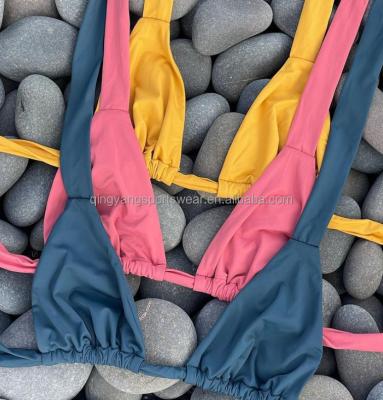 China OEM/ODM Supplier Anti-UV Wholesale Women Swimsuit Multi Color Cut Sexy Triangle Beachwear High Quality Tie Sided Thong Swimwear for sale