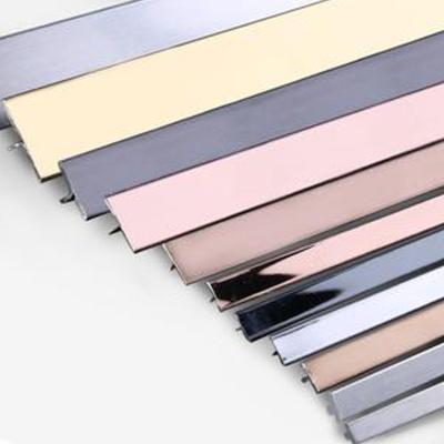 China Modern I U Shape Trim Skirting Tile Brushed Stainless Steel Sharpening Trim for sale