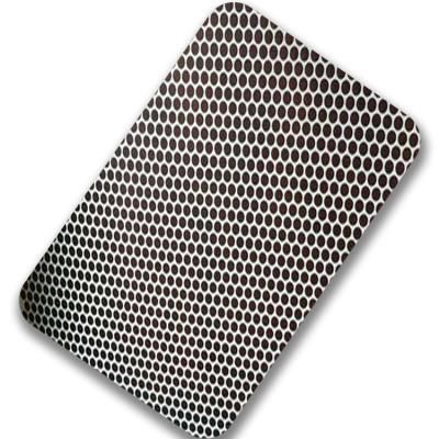 China Showroom/Hotel/Elevator/Kitchen Perforated Stainless Steel Stamped 304 Stainless Steel 316 Micron Round Hole Perforated Metal Sheet for sale