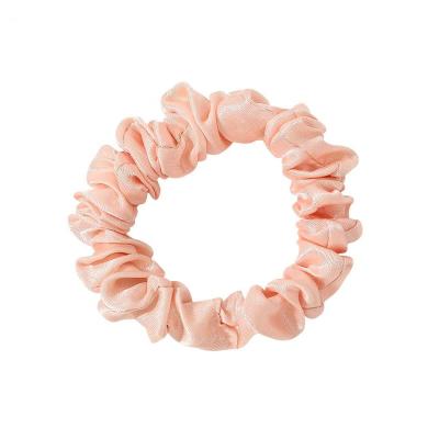 China For Ponytail Holders Mengxin 2022 korean hair accessories elastic rubber bands trendy wholesale Women Silk Satin Small Scrunchies For Hair for sale