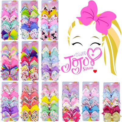 China Girl accessories hair clips Mengxin AMAZON 5 inch custom hair pins baby hair accessories set cute bow hair clips for girls kids for sale