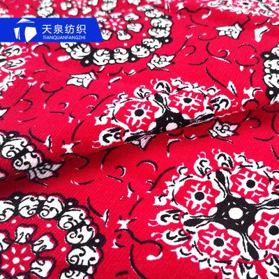 China Flower Pattern Velvet 130gsm Corduroy Fabric Cotton Woven Fabric Customized Material Corduroy Tear-Resistant for sale