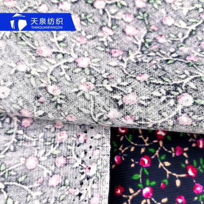 China Small Pink 100% Cotton Corduroy Wholesale Printing Fabric Tear-resistant 21 Wale Corduroy For Women Dresses for sale