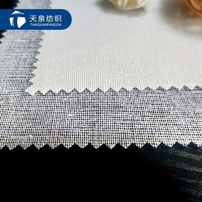 China Memory China Factory 100% Cotton Woven Fusible Interlining Fabric For Shirt for sale