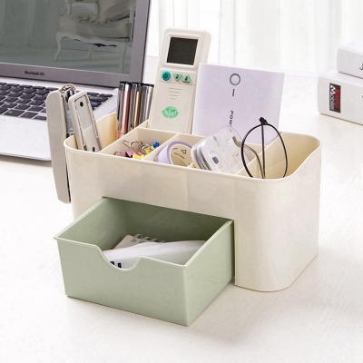 China Home Household Office Plastic Container Note Make Up Storage Organizer Box for sale