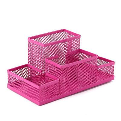 China Wholesale Home Storage Box Custom Logo Tools Stationery Office Desk Organizer Supplies for sale