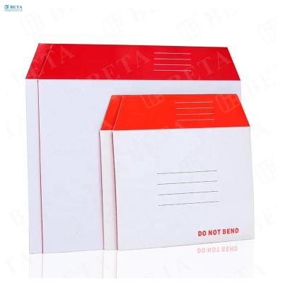 China Recyclable High Quality Custom Printed Rigid Envelope Document Envelope Cardboard Mailer For Shipping for sale