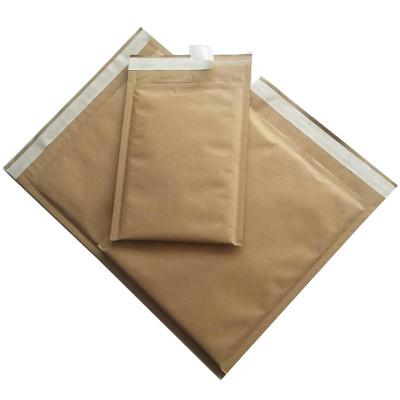 China Recyclable Fully Recyclable Custom Wraps Cellular Shaped Brown Kraft Paper Lining Mailer Padded Mailing Bags for sale