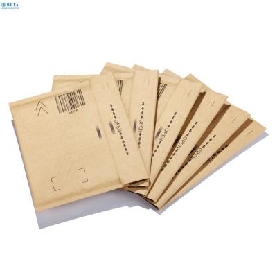 China Recyclable Brown Kraft Bubble Wrap Self Seal Envelope, Custom Kraft Paper Envelope Kraft Paper Air Bubble Bag For Shipping for sale