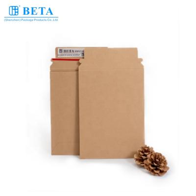 China Recyclable High Quality Custom Printed Rigid Envelope Document Envelope Cardboard Mailer For Shipping for sale