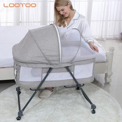 China Eco-friendly Foldable Newborn Portable Infant Baby Playpen Travel Safety Multi-Purpose Musical Crib Tent for sale