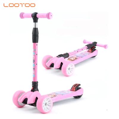 China Handlebar Height Adjustable Girls Age 6 Toy Blink Kick Scooter For Kids Bike/Kids Scooter/Big Wheels Kids Pedal Kick Scooter for sale