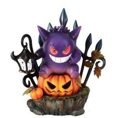 China Folk Art Festivals Interior Creativity Home Desktop Handicraft, Anime Games Horror Pumpkin Gengar King Crafts for sale