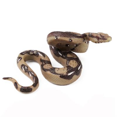 China Realistic Scary Emulation Prank Boa Constrictor Python Snake Educational Toy Wonderful Science Joke Gift Prop Model Prop Python Snake Toy for sale